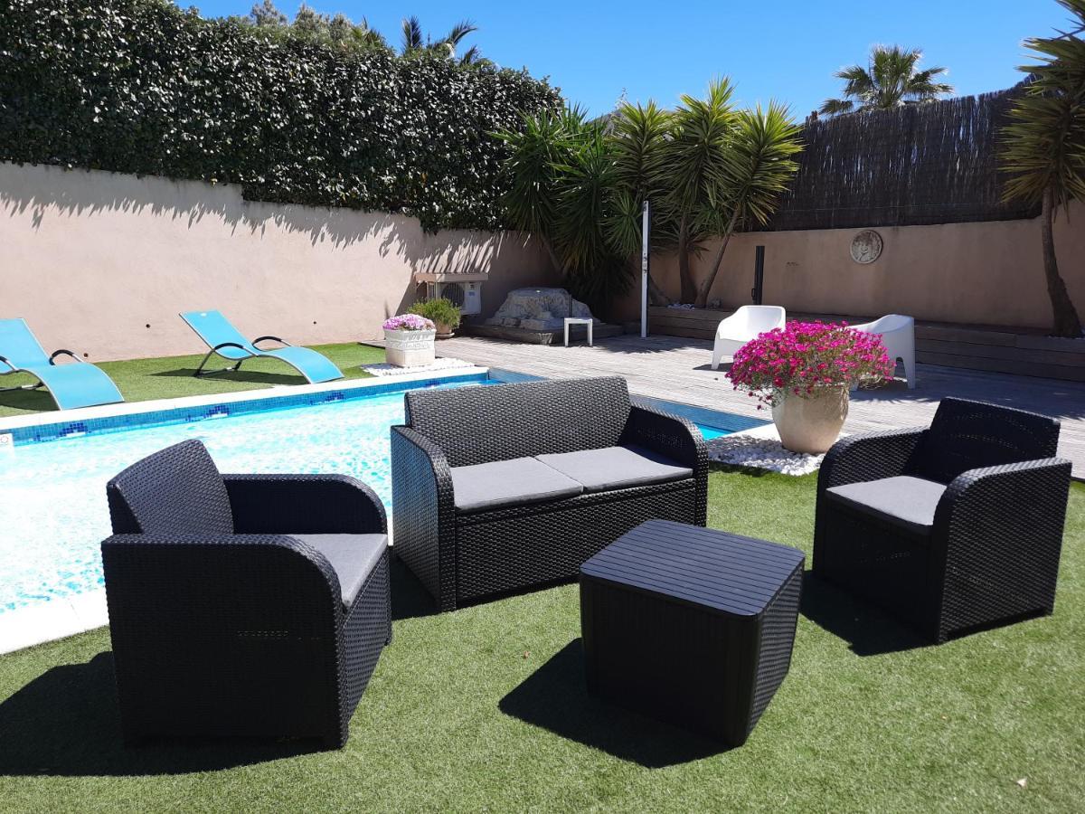 Villa Madysan Climatisee St Aygulf, Piscine Privee, 900M De La Mer 圣艾格夫 外观 照片