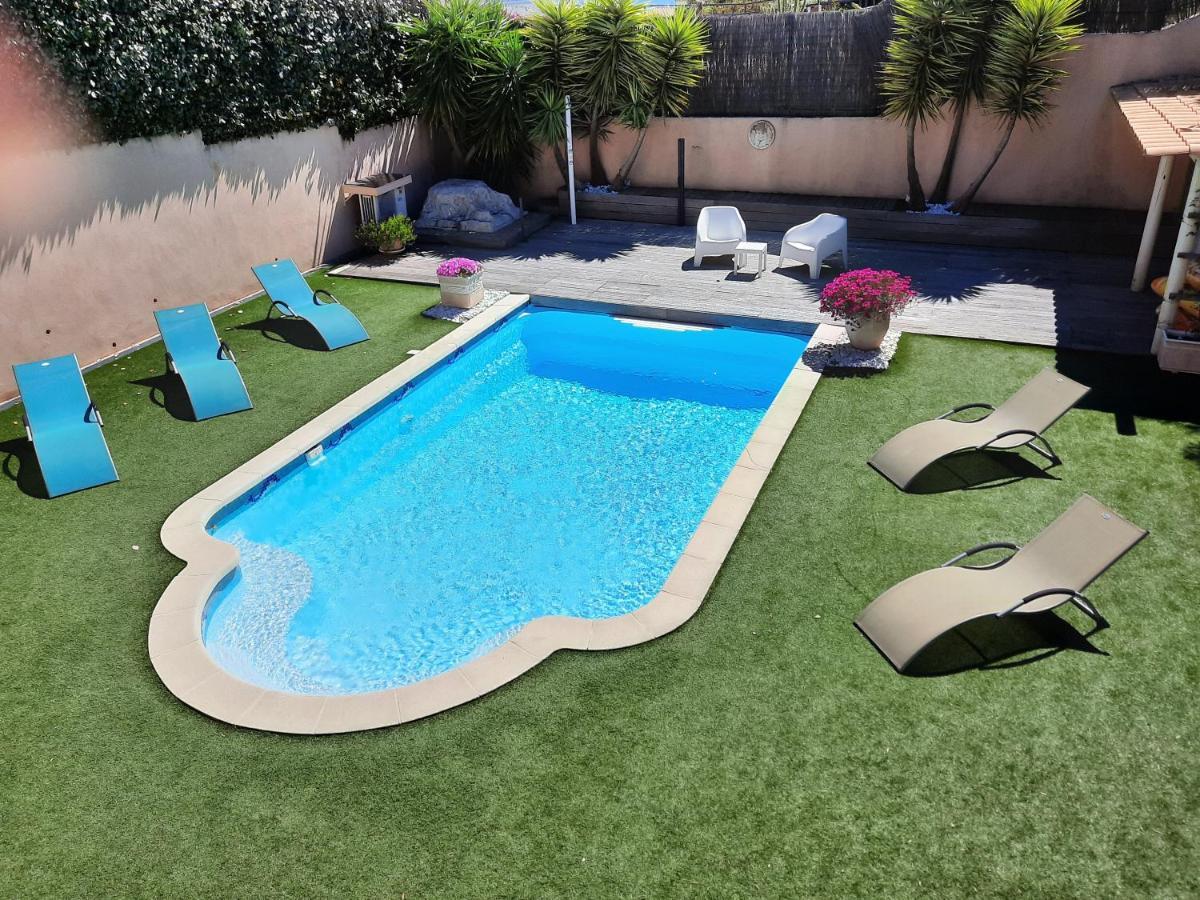 Villa Madysan Climatisee St Aygulf, Piscine Privee, 900M De La Mer 圣艾格夫 外观 照片
